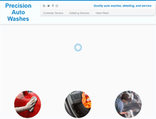 Tablet Screenshot of precisionautowashes.com